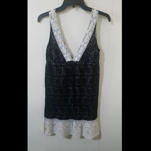 Sin dress chambray lace Small